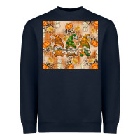 Navy Fall with Gnomes Heavyweight Sweatshirt - texasbilliewilder