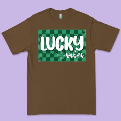 Lucky Vibes Premium Tee Designed By Maliassmallbusiness