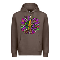 Coffee mardi gras sunflower Premium Hoodie - OliviaCreatesArt