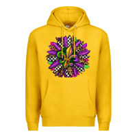 Lemon mardi gras sunflower Premium Hoodie - OliviaCreatesArt