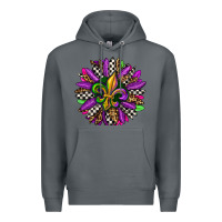 Rock mardi gras sunflower Premium Hoodie - OliviaCreatesArt