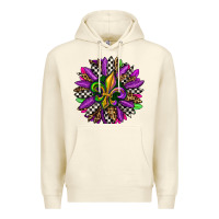 Sandshell mardi gras sunflower Premium Hoodie - OliviaCreatesArt