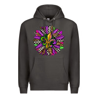 Smoke mardi gras sunflower Premium Hoodie - OliviaCreatesArt