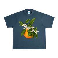 Midnight Navy Tangerine Urban Heavy Tee - LillyAllenDesigns
