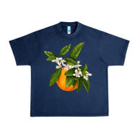 Navy Tangerine Urban Heavy Tee - LillyAllenDesigns