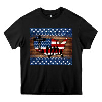 Black god bless america american flag tumbler Heavy Core Tee - Jasminsmagicworld