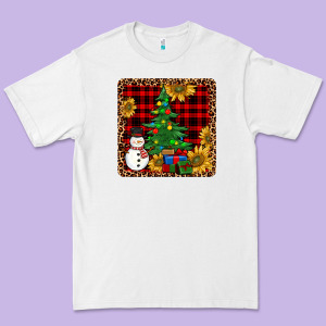 Snowman Trees Coaster Premium Tee Designed By Jahusdesignshop