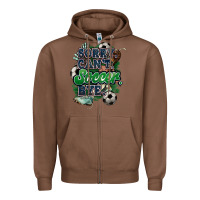 Chestnut Sorry can't Soccer bye Zipper Hoodie - HowdyJamesFarm