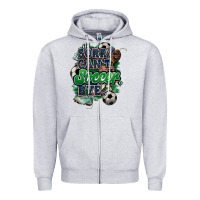 Heather Grey Sorry can't Soccer bye Zipper Hoodie - HowdyJamesFarm