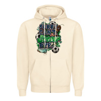 Sandshell Sorry can't Soccer bye Zipper Hoodie - HowdyJamesFarm