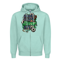 Seafoam Sorry can't Soccer bye Zipper Hoodie - HowdyJamesFarm