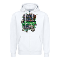 White Sorry can't Soccer bye Zipper Hoodie - HowdyJamesFarm