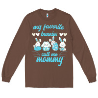 Chestnut My Favorite Bunnies Call Me Mommy Long Sleeve Tee - Bettercallsaul