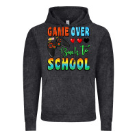 Vintage Black game over back to school Vintage Hoodie - BundleAndBundleShop