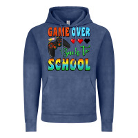 Vintage Denim game over back to school Vintage Hoodie - BundleAndBundleShop