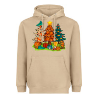 Mushroom christmas basketball trees bbs Heavyweight Hoodie - BundleAndBundleShop