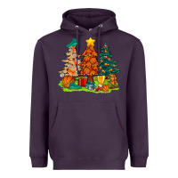 Plum christmas basketball trees bbs Heavyweight Hoodie - BundleAndBundleShop