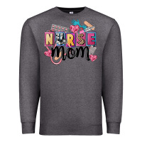 Charcoal Heather nurse mom Premium Sweatshirt - FaDigitalArtStudio