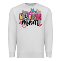 Dove Grey nurse mom Premium Sweatshirt - FaDigitalArtStudio