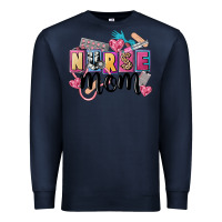 Navy nurse mom Premium Sweatshirt - FaDigitalArtStudio