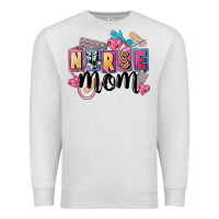 Oatmeal Heather nurse mom Premium Sweatshirt - FaDigitalArtStudio