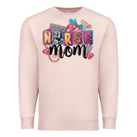 Pale Pink nurse mom Premium Sweatshirt - FaDigitalArtStudio