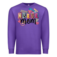 Purple nurse mom Premium Sweatshirt - FaDigitalArtStudio