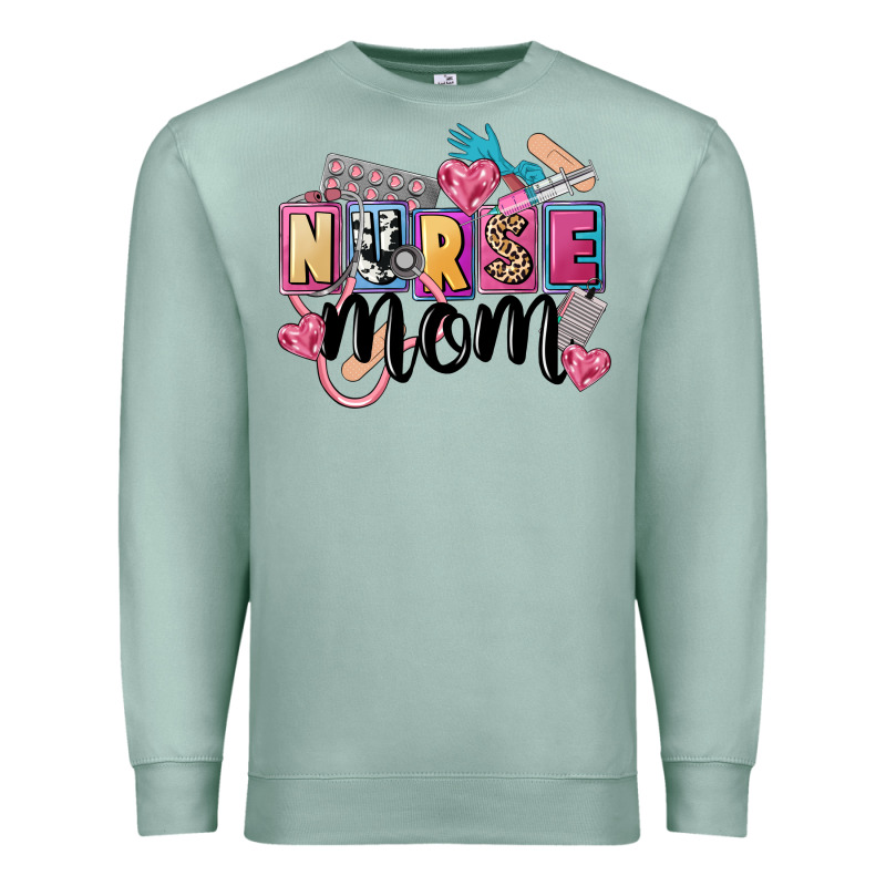 Nurse Mom Premium Sweatshirt by FaDigitalArtStudio | Teevron