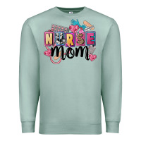 Seafoam nurse mom Premium Sweatshirt - FaDigitalArtStudio