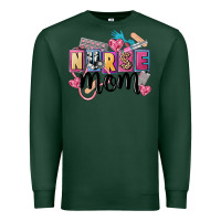 Sports Green nurse mom Premium Sweatshirt - FaDigitalArtStudio