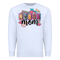 White nurse mom Premium Sweatshirt - FaDigitalArtStudio