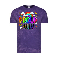 Cloud Purple proud ally Vintage Tee - LillyAllenDesigns