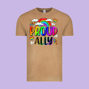 Proud Ally Vintage Tee Designed By Lillyallendesigns