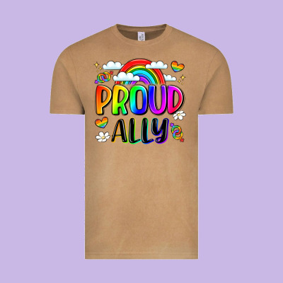 Proud Ally Vintage Tee Designed By Lillyallendesigns