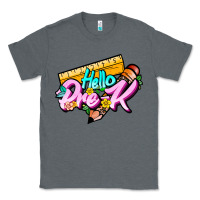 Charcoal Heather hello pre k Classic Tee - JahusDesignShop