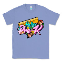 Colony Blue hello pre k Classic Tee - JahusDesignShop