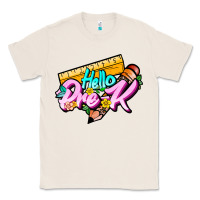 Natural hello pre k Classic Tee - JahusDesignShop