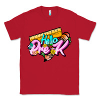 Red hello pre k Classic Tee - JahusDesignShop