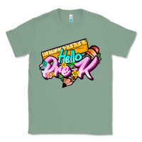 Sage hello pre k Classic Tee - JahusDesignShop