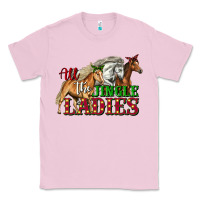 Bubblegum Pink all the jingle ladies christmas horses Classic Tee - LillyAllenDesigns
