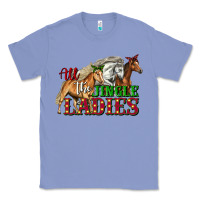 Colony Blue all the jingle ladies christmas horses Classic Tee - LillyAllenDesigns
