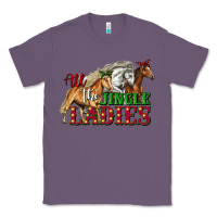 Lavender all the jingle ladies christmas horses Classic Tee - LillyAllenDesigns