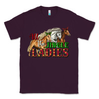 Plum all the jingle ladies christmas horses Classic Tee - LillyAllenDesigns