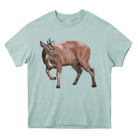 Arona Red Brocket Buck Deer Heavy Core Tee - LillyAllenDesigns