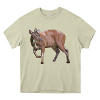Mossy Red Brocket Buck Deer Heavy Core Tee - LillyAllenDesigns