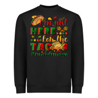Black I'm just here for the tacos #cincodemayo Heavyweight Sweatshirt - NancyCooperArtShop