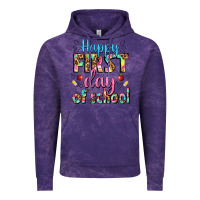 Cloud Purple happy first day of school Vintage Hoodie - BundleAndBundleShop