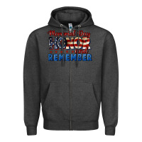 Charcoal Heather Memorial day honor and remember 4th of july Zipper Hoodie - CowGirlArtShop
