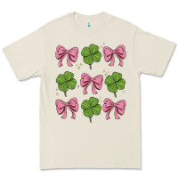 Bone coquette bow clover st. patrick's day Premium Tee - MaliasSmallBusiness
