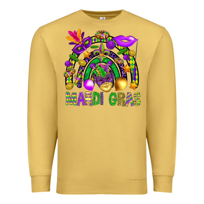 Mardi Gras Rainbow Premium Sweatshirt by BundleAndBundleShop | Teevron